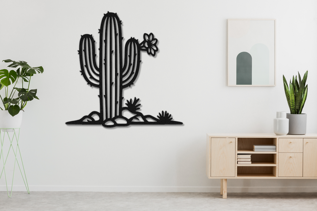 Saguaro Cactus Metal Wall Art