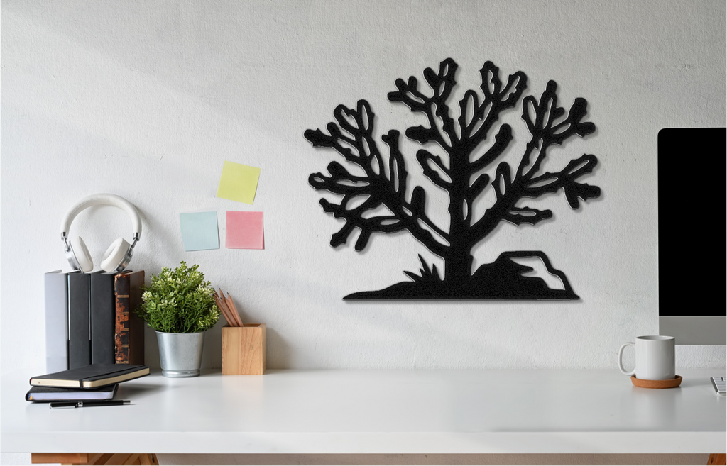 Cholla Cactus Metal Wall Art