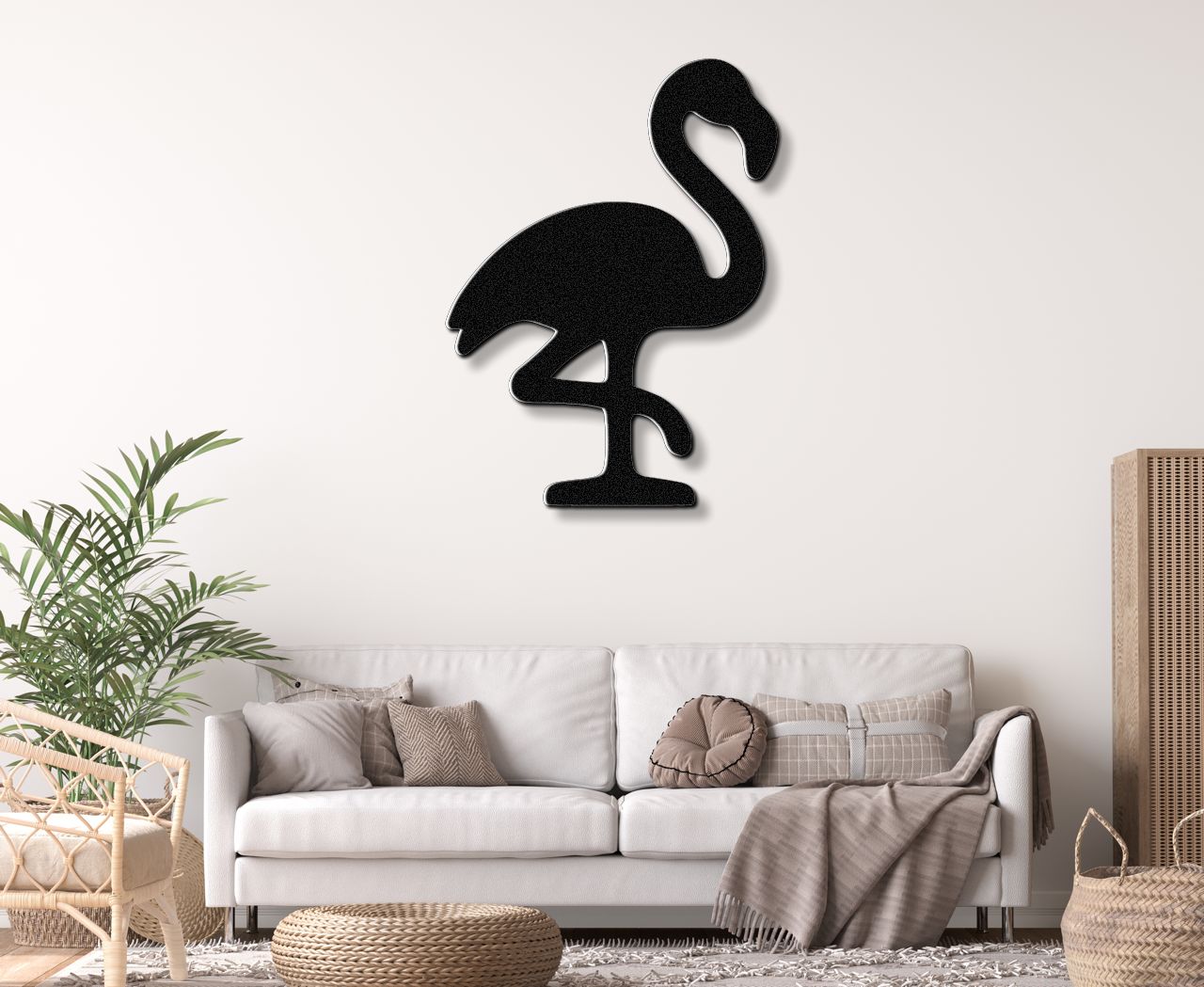 Flamingo Metal Wall Art