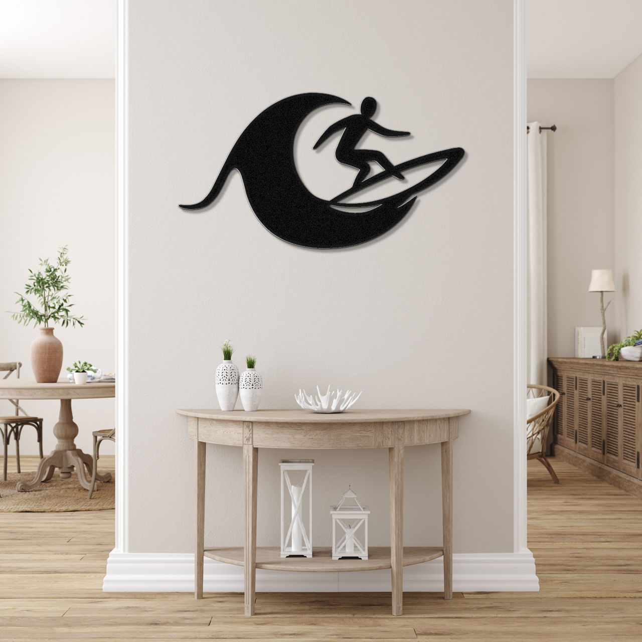 Surfer Metal Wall Art