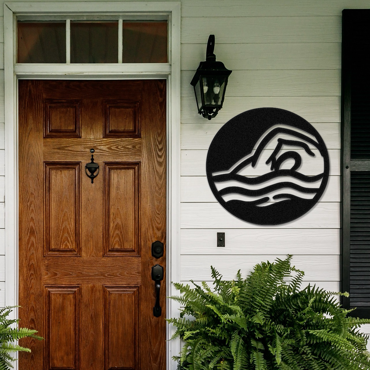 Swimmer Metal Wall Art