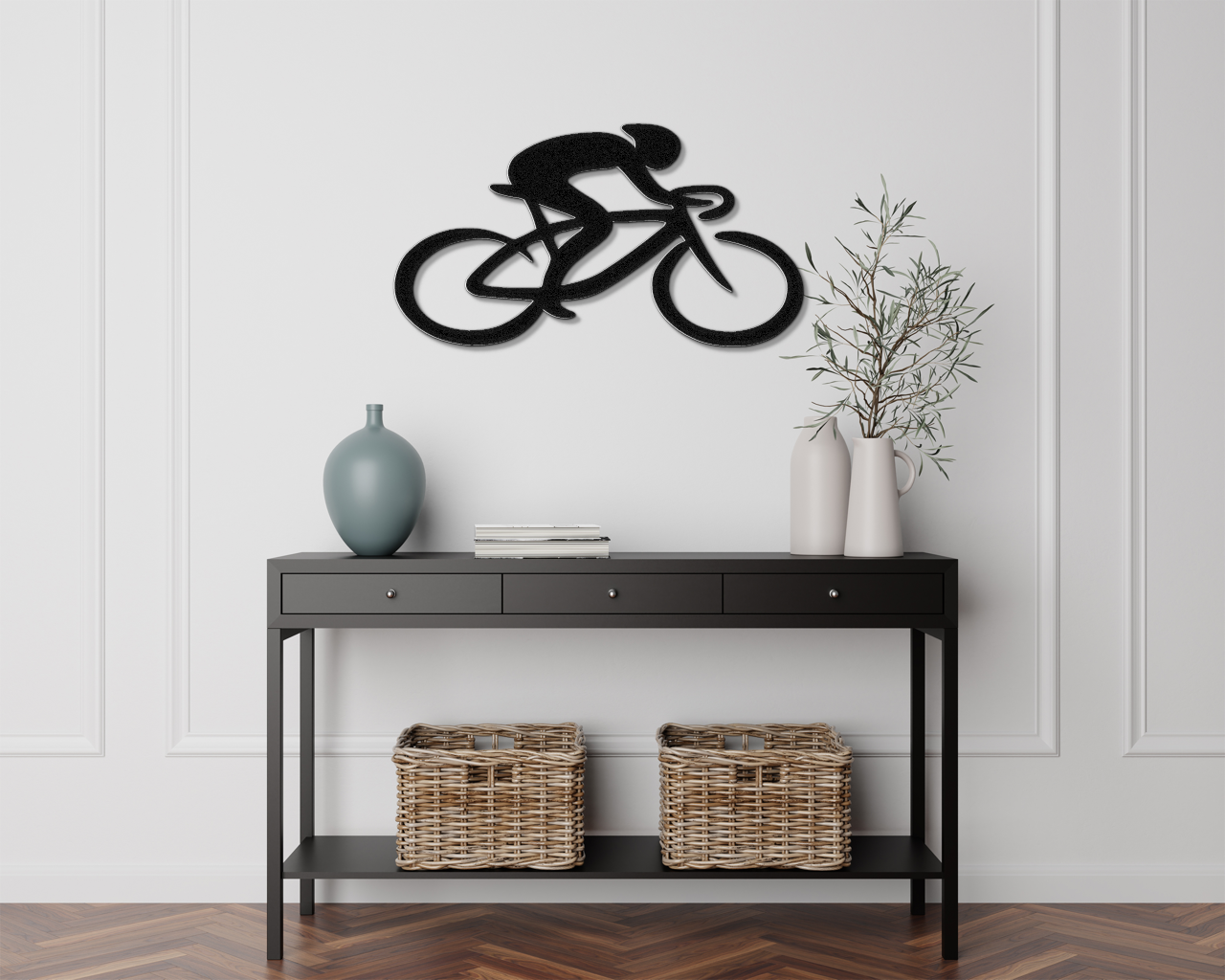 Cycling Metal Wall Art