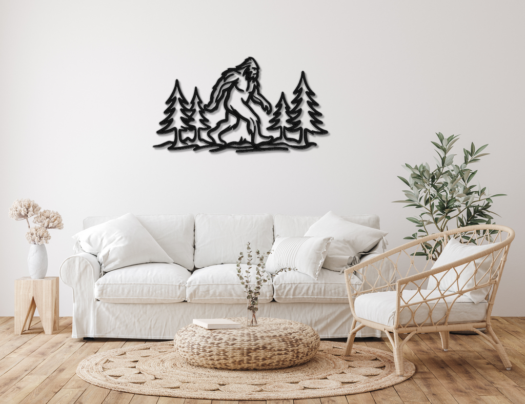Bigfoot Metal Wall Art