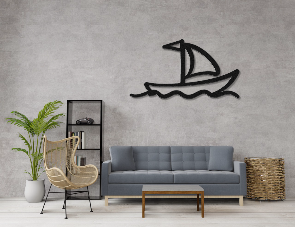 Sailboat Metal Wall Art