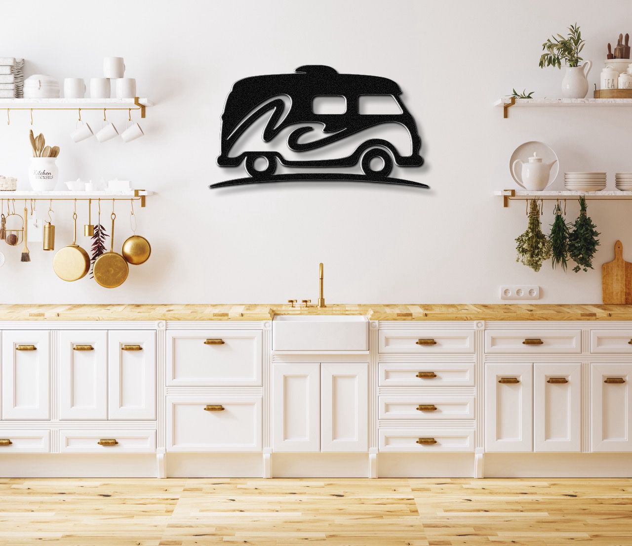 Vintage Van Metal Wall Art