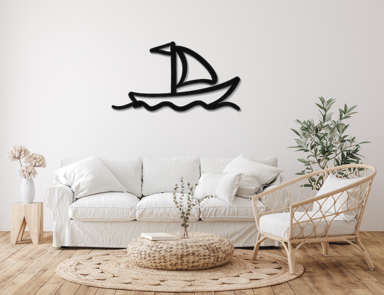 Sailboat Metal Wall Art