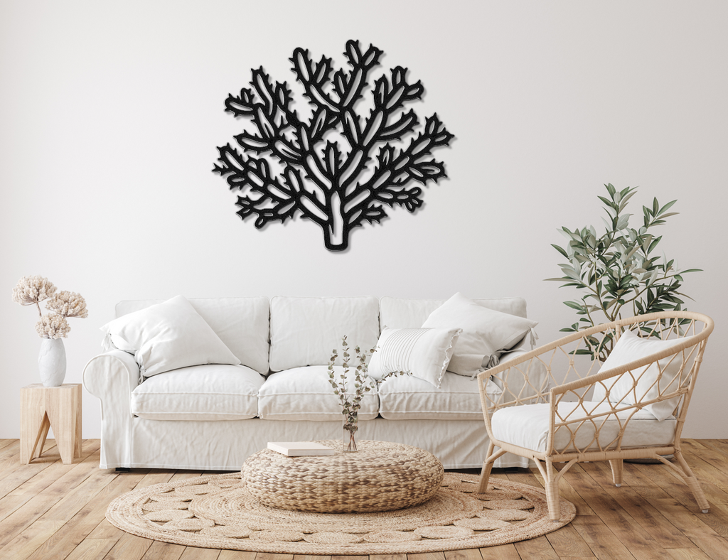 Cholla Cactus Metal Wall Art