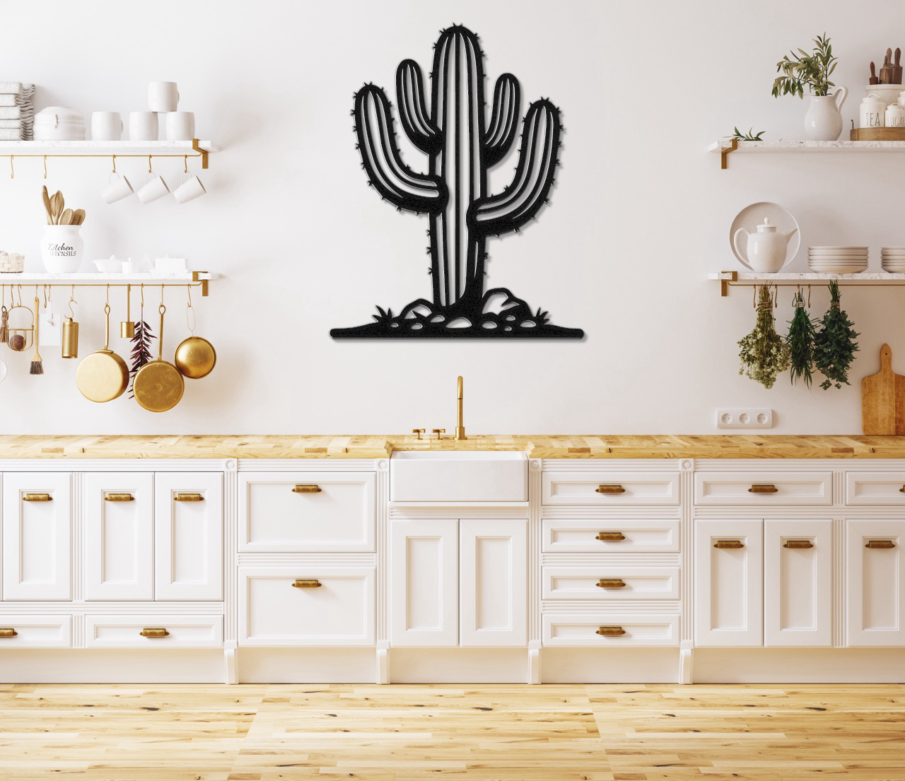 Saguaro Cactus Metal Wall Art