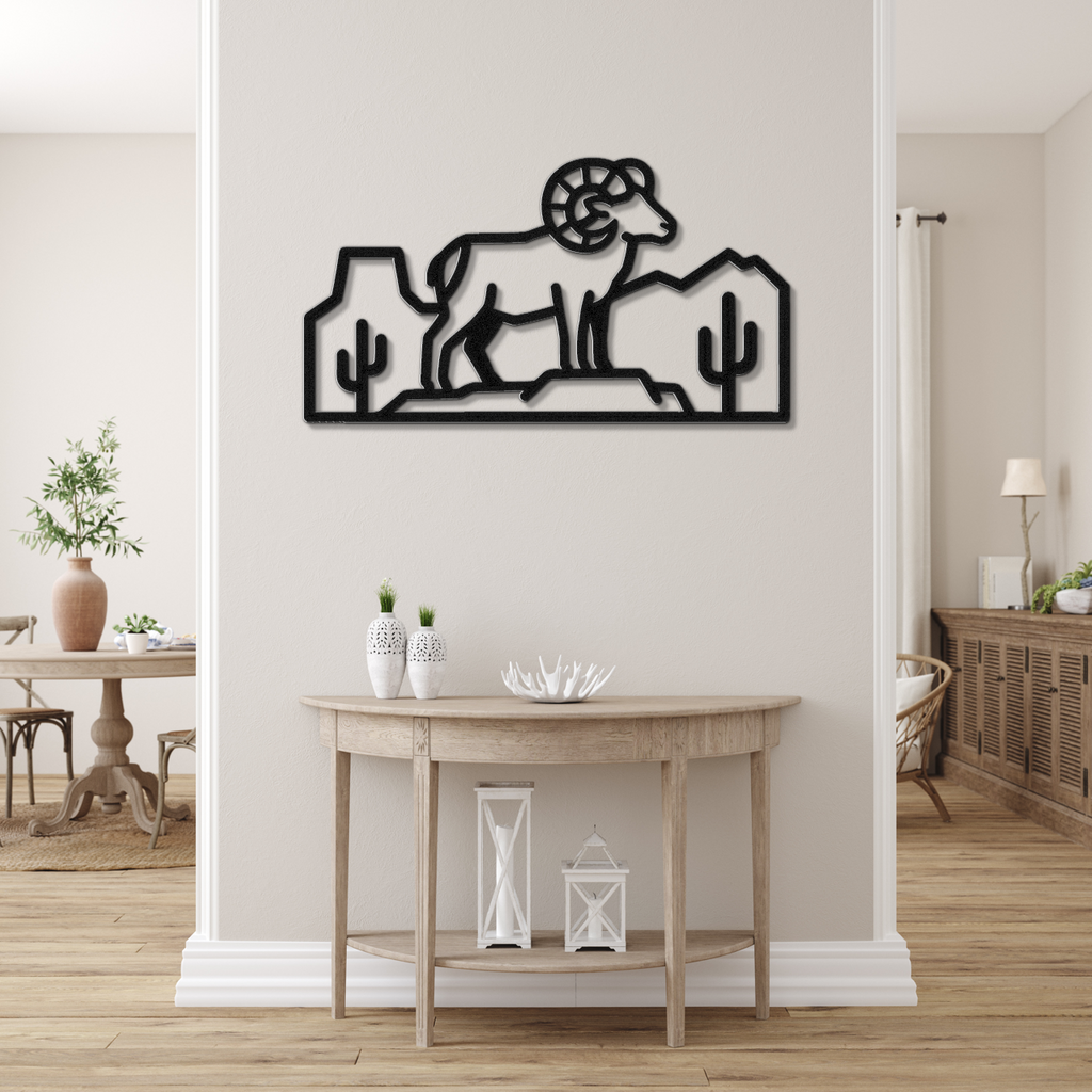 Arizona Bighorn Sheep Metal Wall Art
