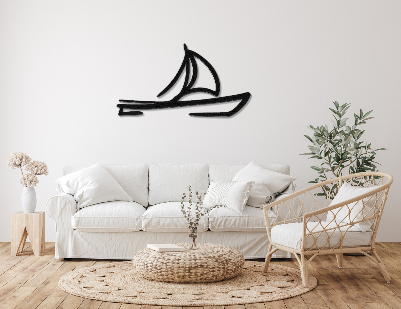 Sailboat Metal Wall Art