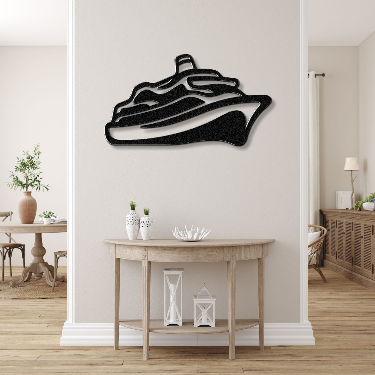 Cruise Ship Metal Wall Art