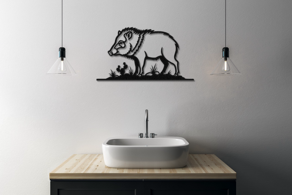 Javelina Metal Wall Art