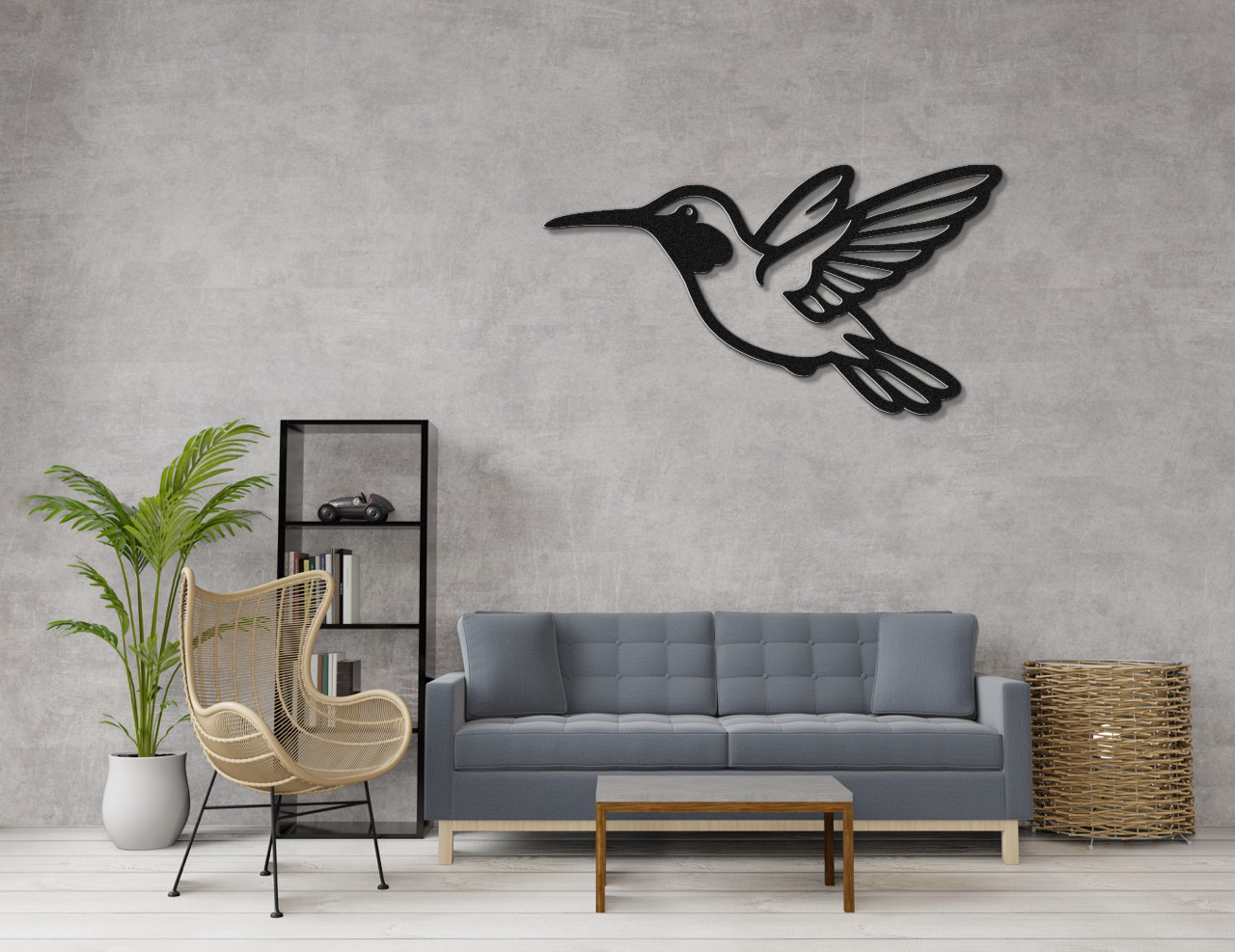 Hummingbird Metal Wall Art