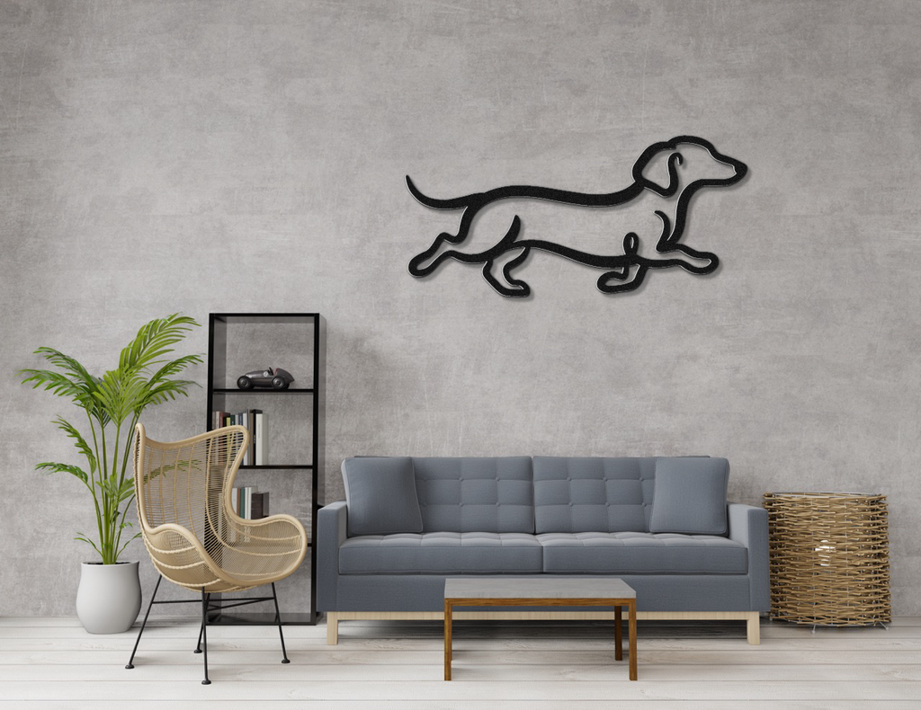 Dachshund Metal Wall Art