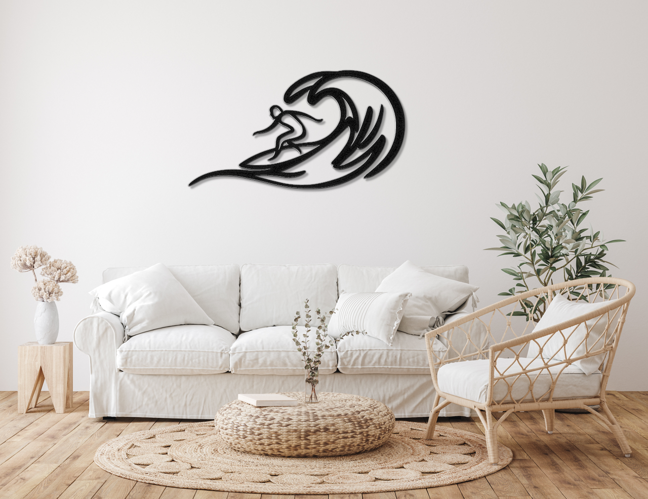 Surfer Metal Wall Art