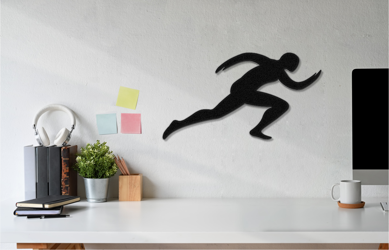 Runner Metal Wall Art