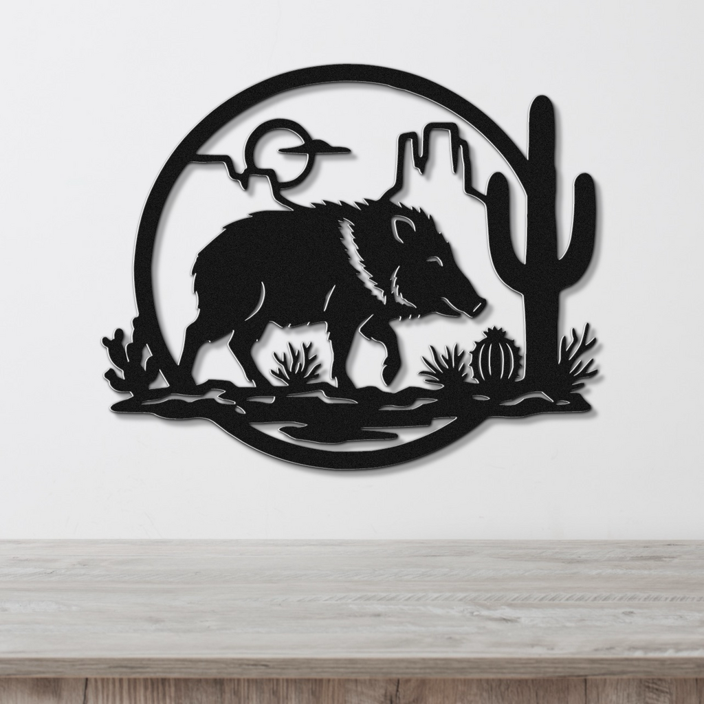 Javelina Metal Wall Art