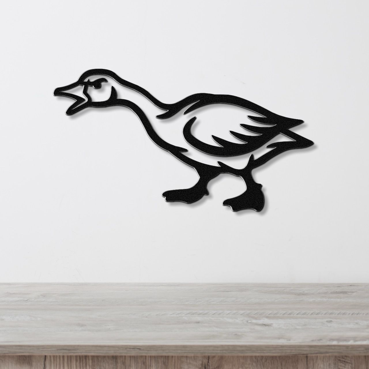 Angry Goose Metal Wall Art