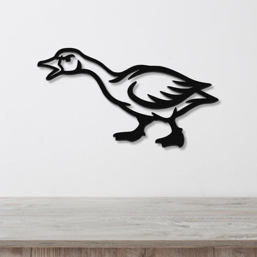 Angry Goose Metal Wall Art