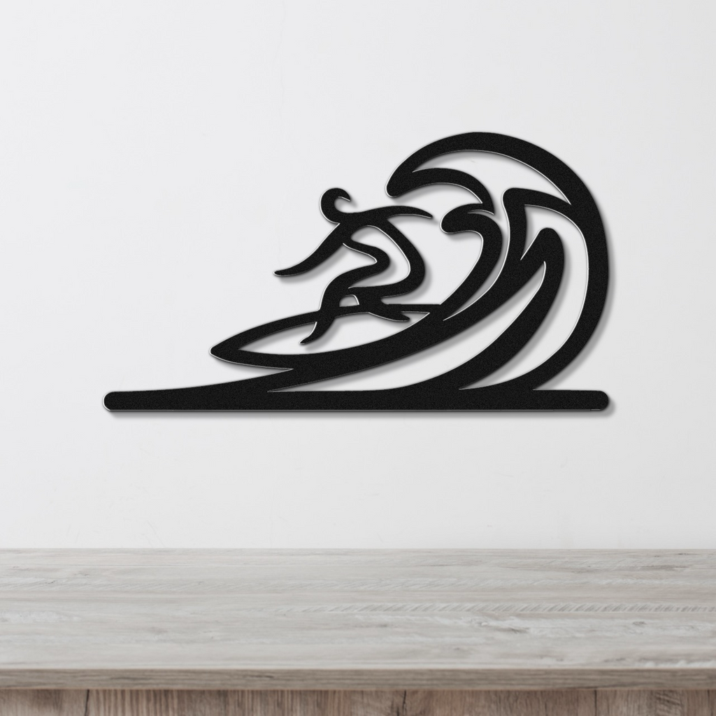 Surfer Metal Wall Art