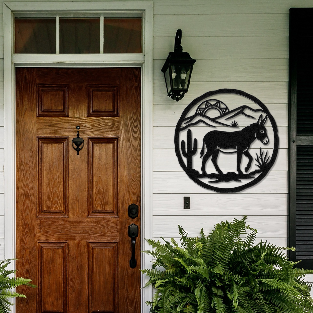 Burro Metal Wall Art