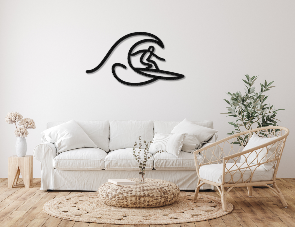 Surfer Metal Wall Art