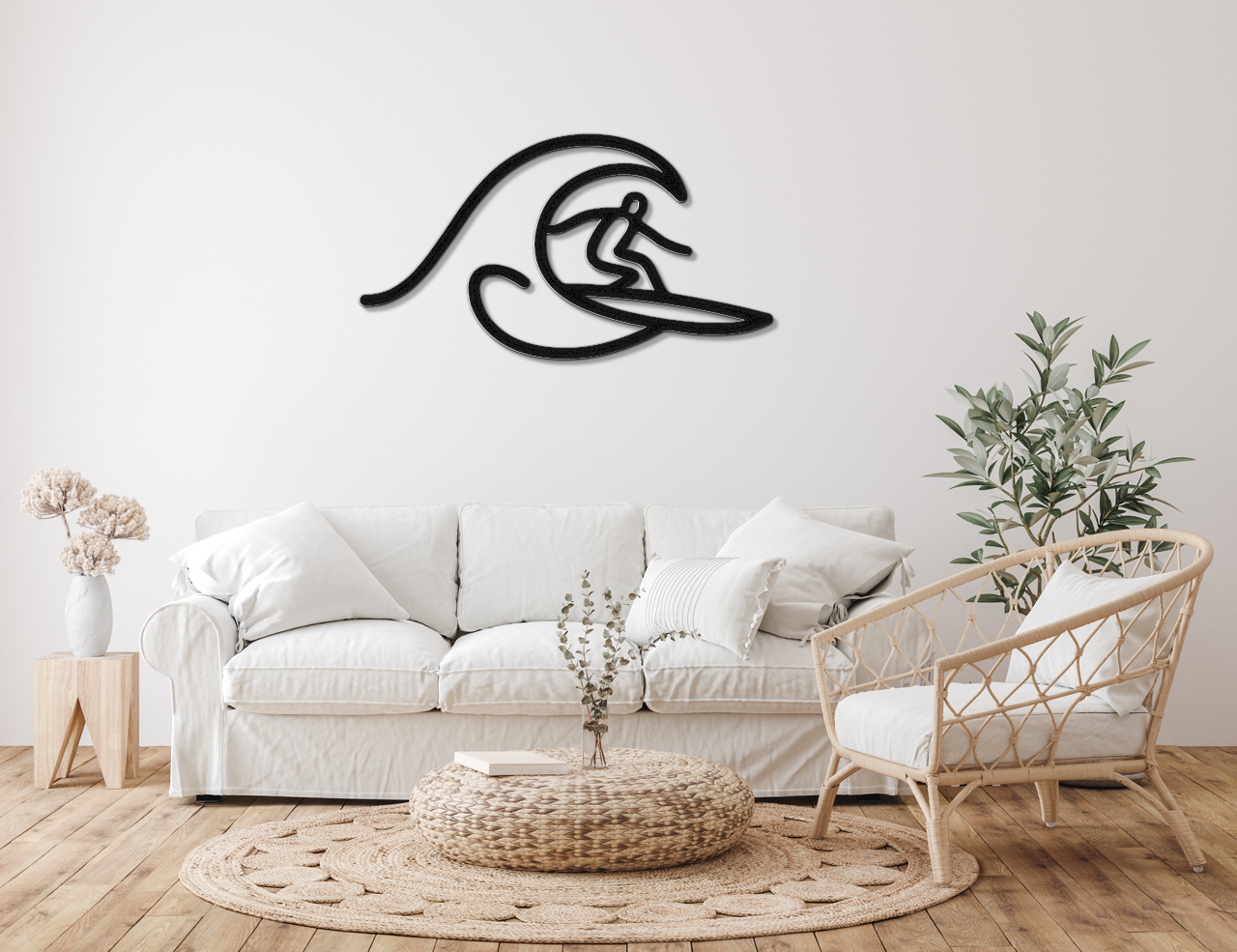 Surfer Metal Wall Art