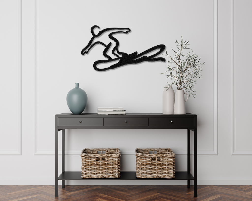 Snowboarding Metal Wall Art