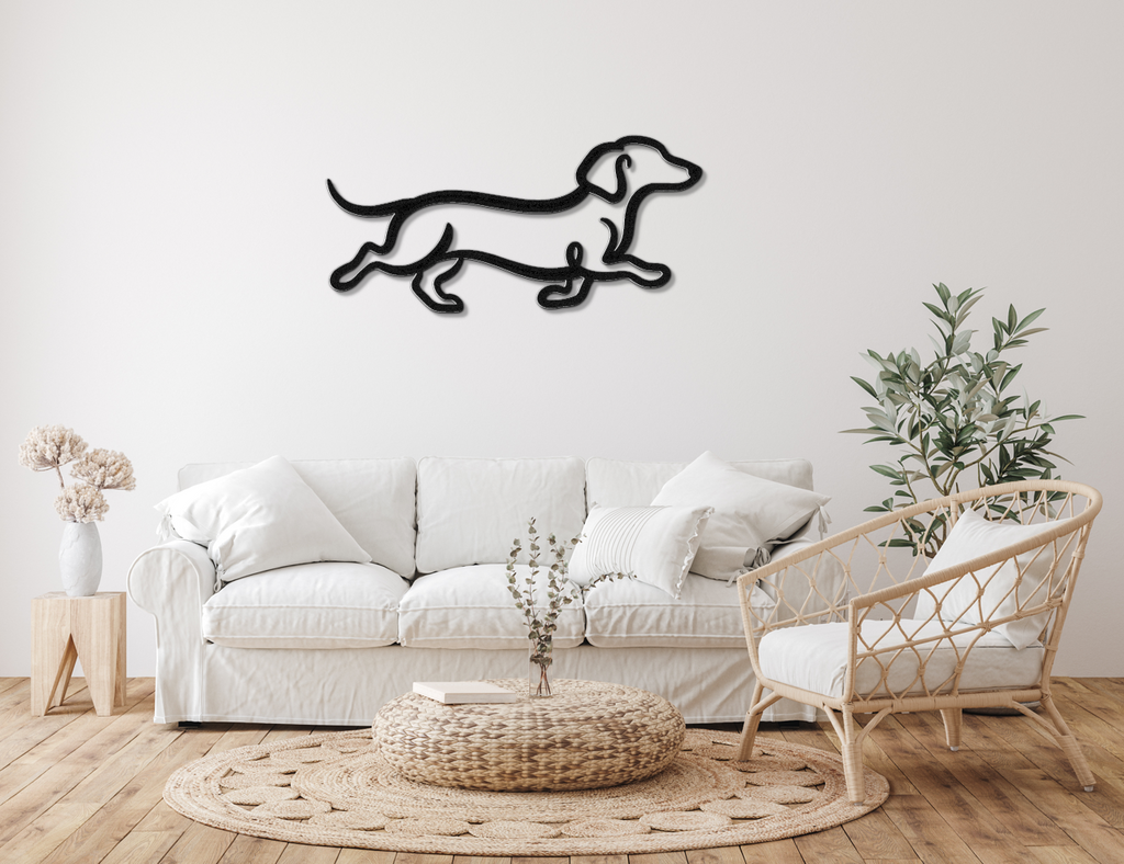 Dachshund Metal Wall Art