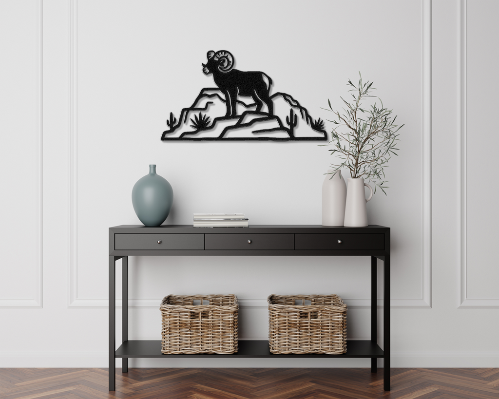 Arizona Bighorn Sheep Metal Wall Art