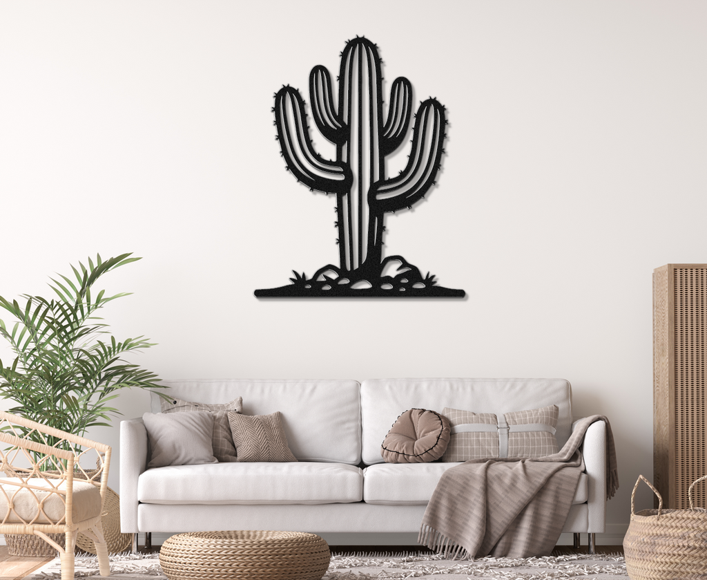 Saguaro Cactus Metal Wall Art