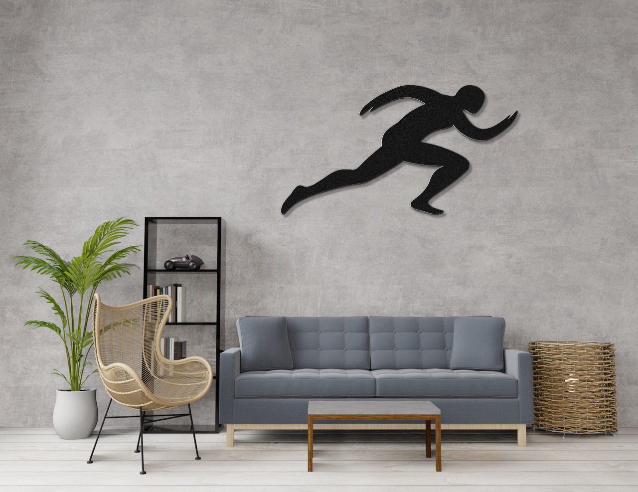 Runner Metal Wall Art