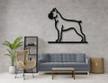 Boxer Dog Metal Wall Art