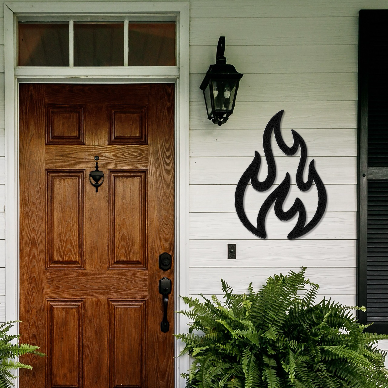Abstract Fire Metal Wall Art
