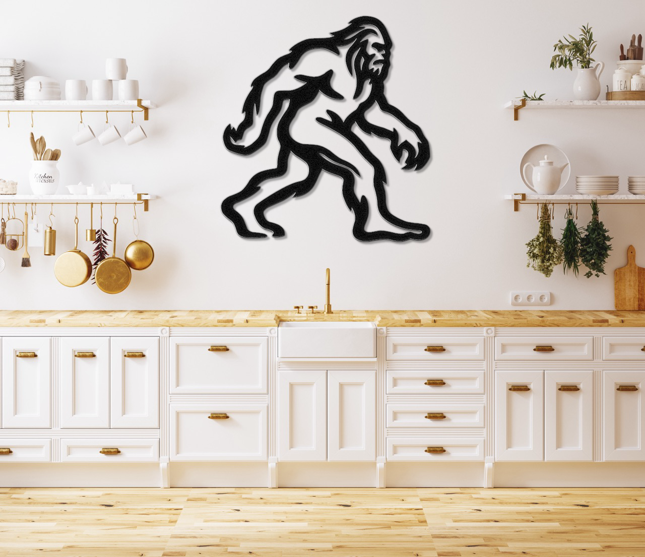 Bigfoot Metal Wall Art
