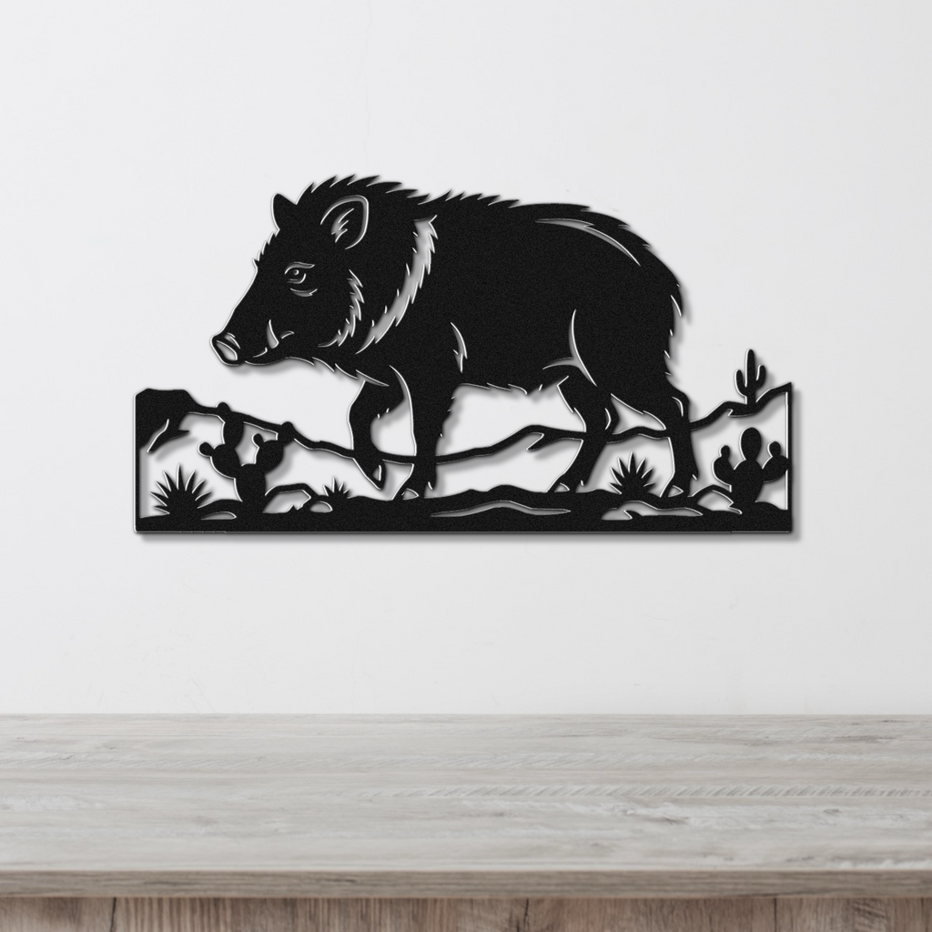 Javelina Metal Wall Art