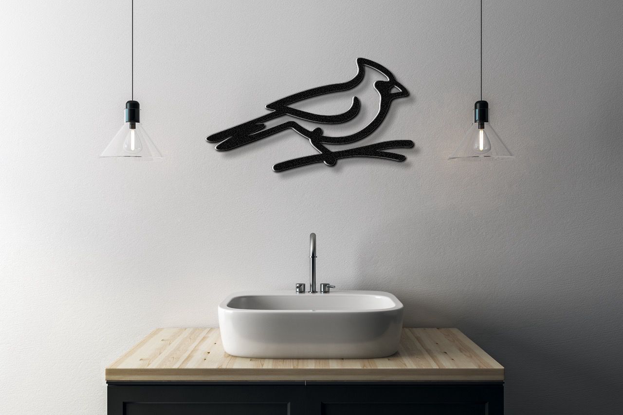 Cardinal Metal Wall Art