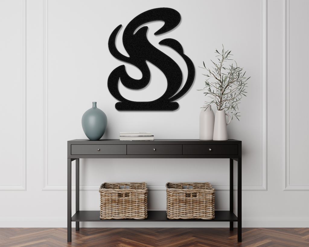 Abstract Fire Metal Wall Art
