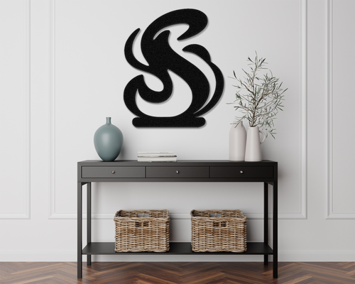 Abstract Fire Metal Wall Art