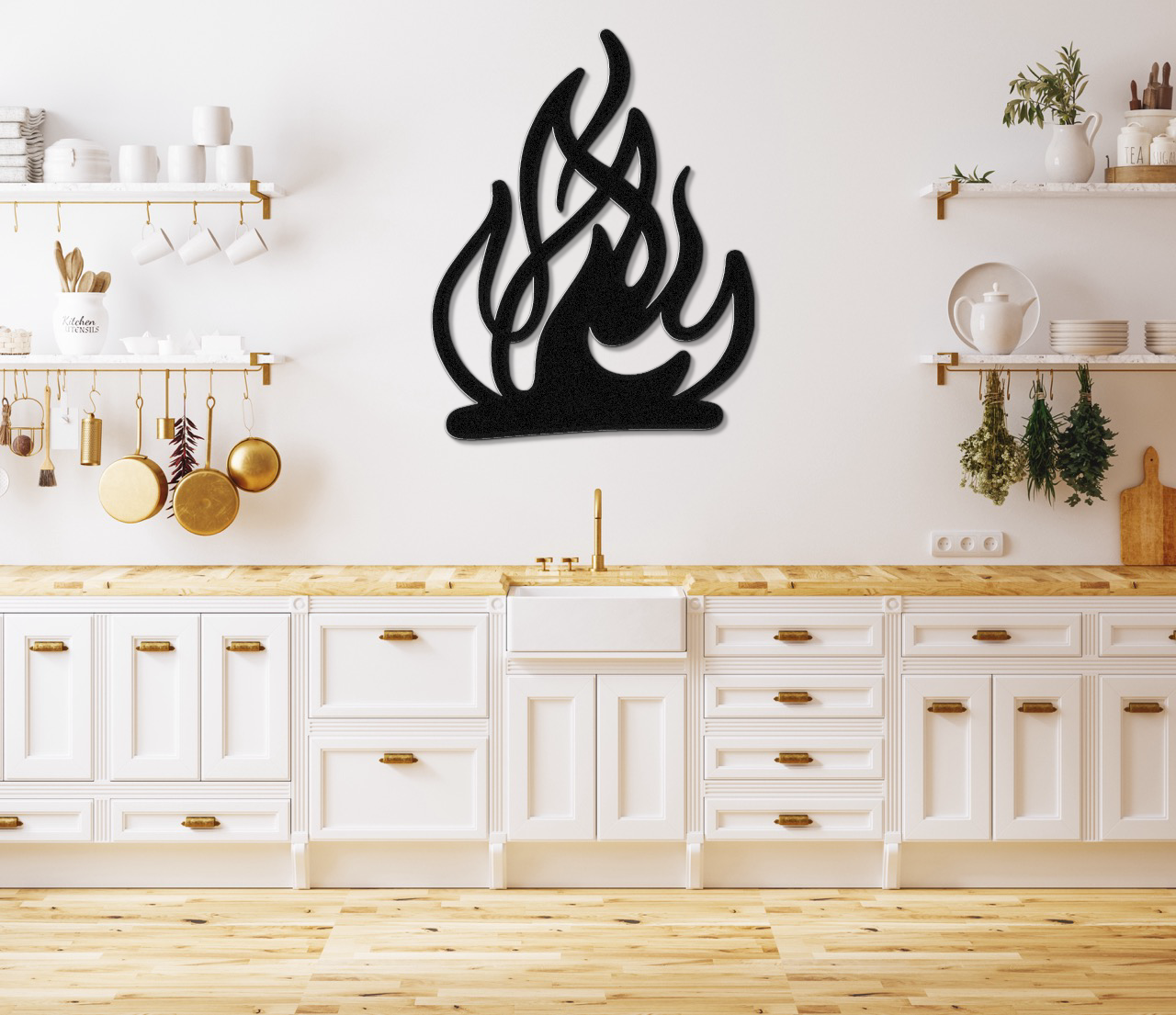 Campfire Metal Wall Art