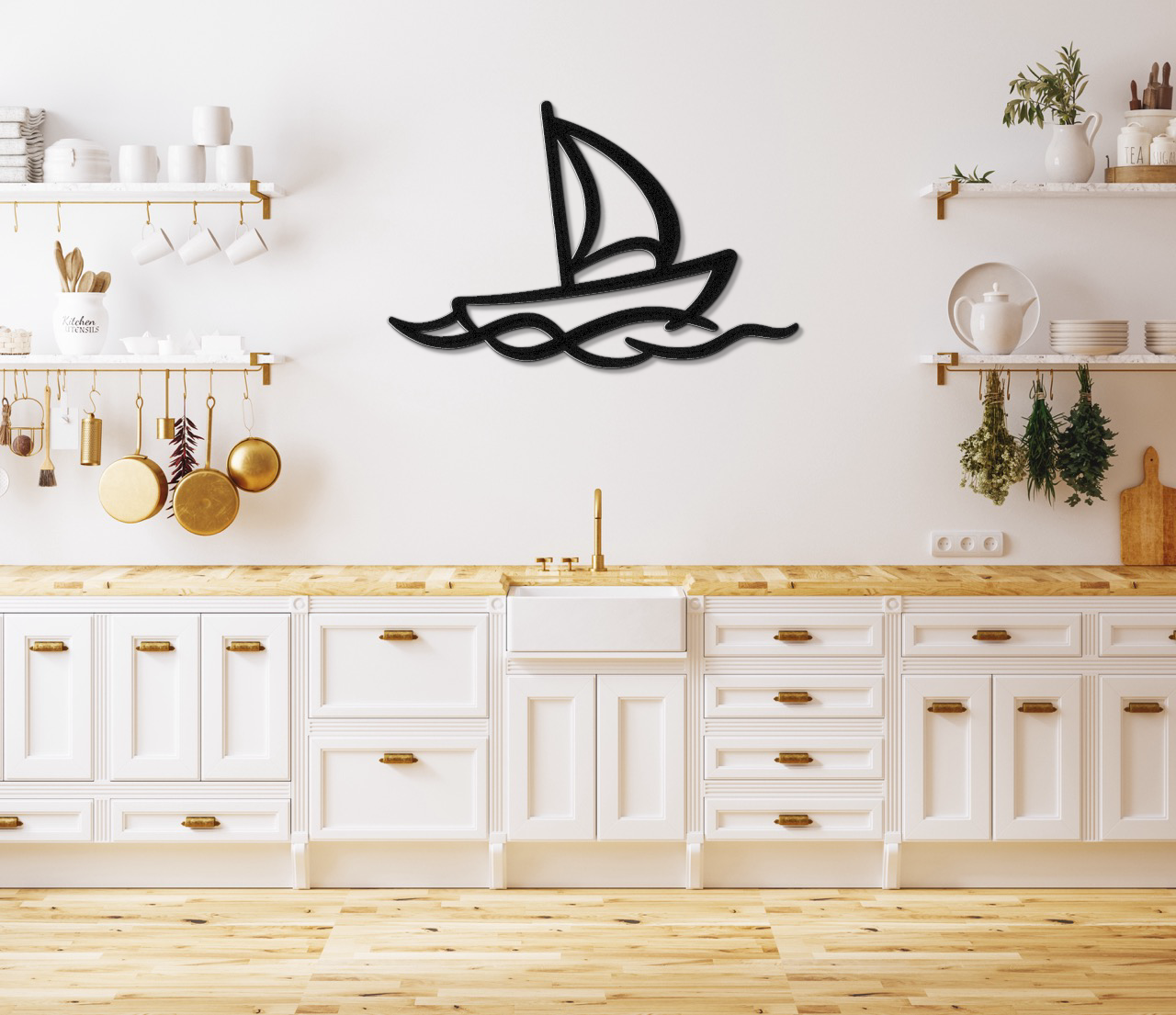 Sailboat Metal Wall Art