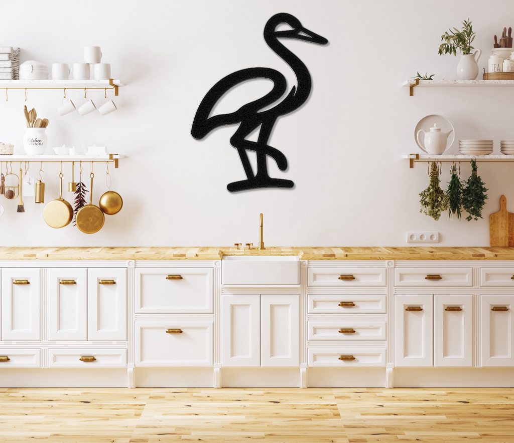 Crane Metal Wall Art
