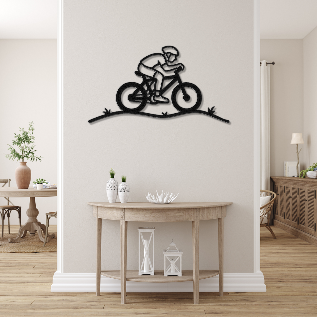 Cycling Metal Wall Art