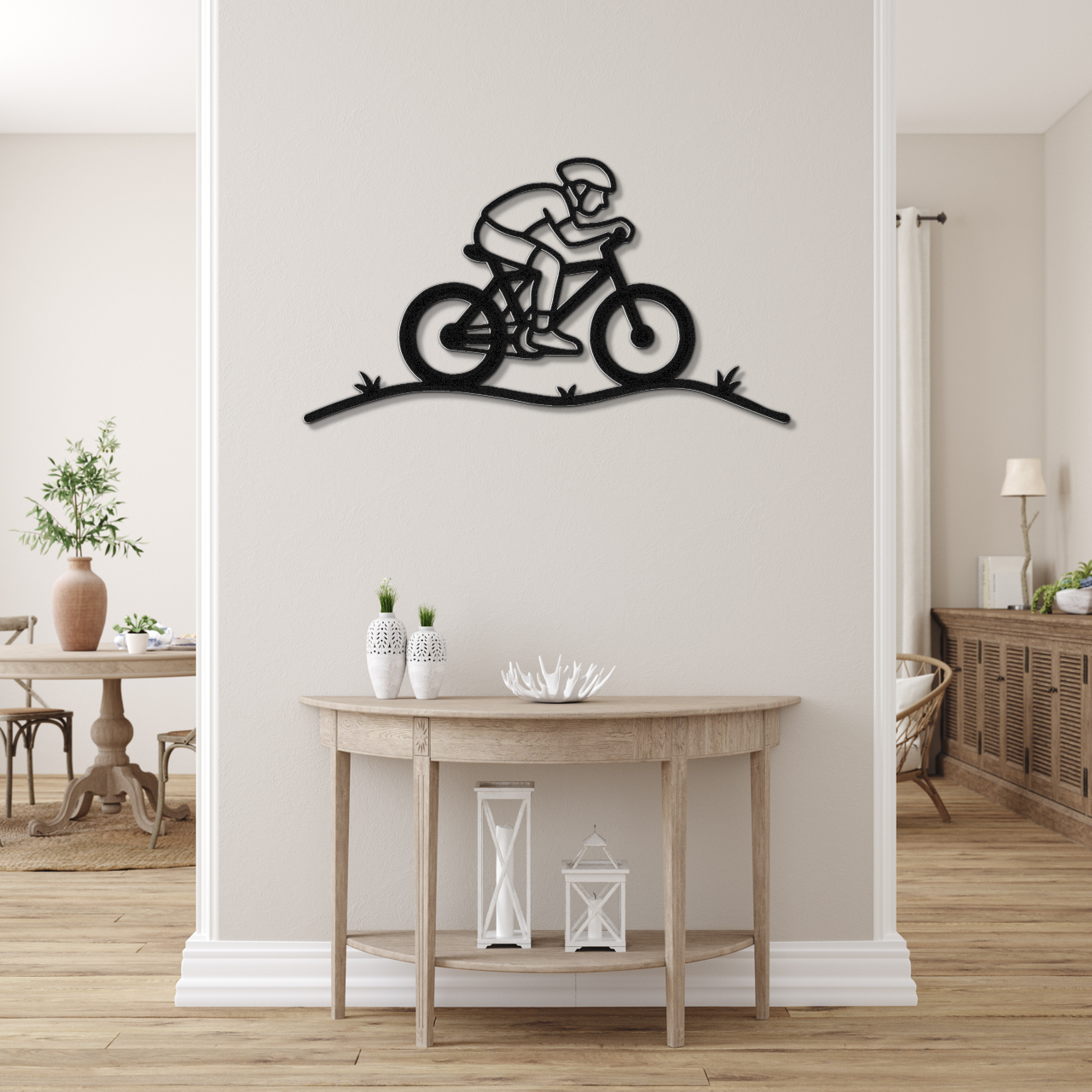 Cycling Metal Wall Art