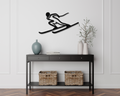 Skiing Metal Wall Art