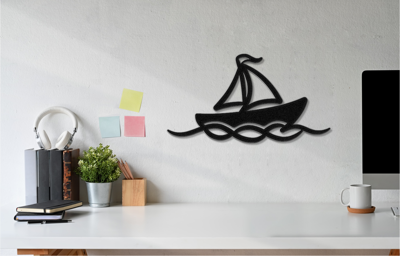 Sailboat Metal Wall Art
