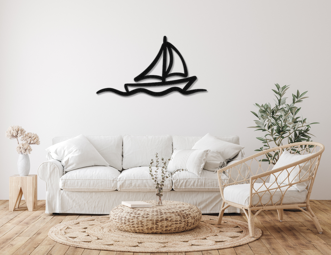 Sailboat Metal Wall Art