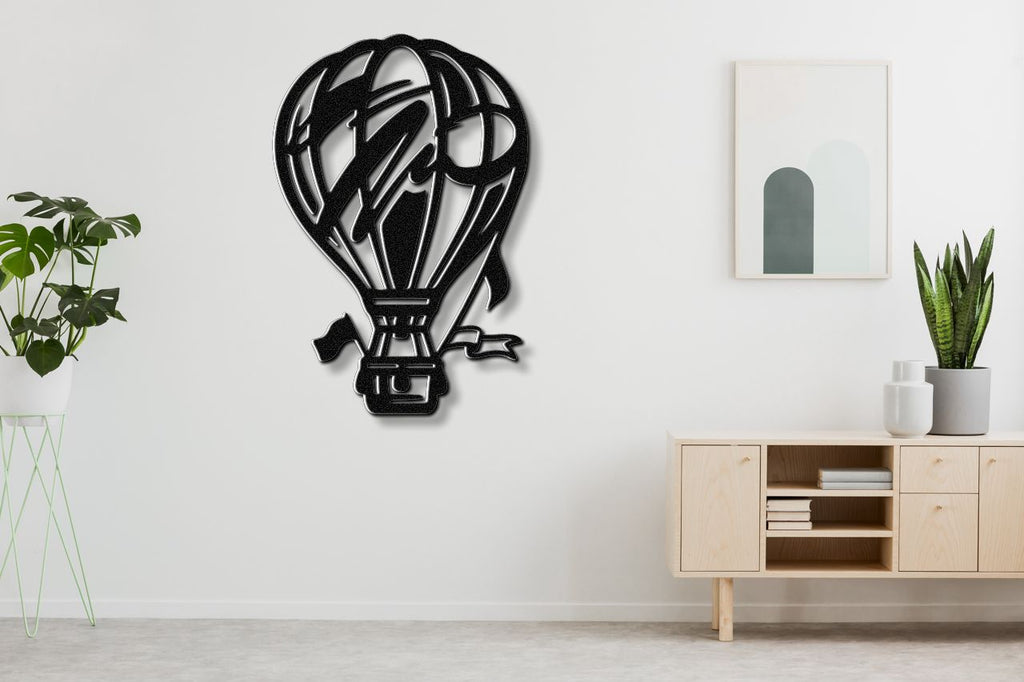 Hot Air Balloon Metal Wall Art
