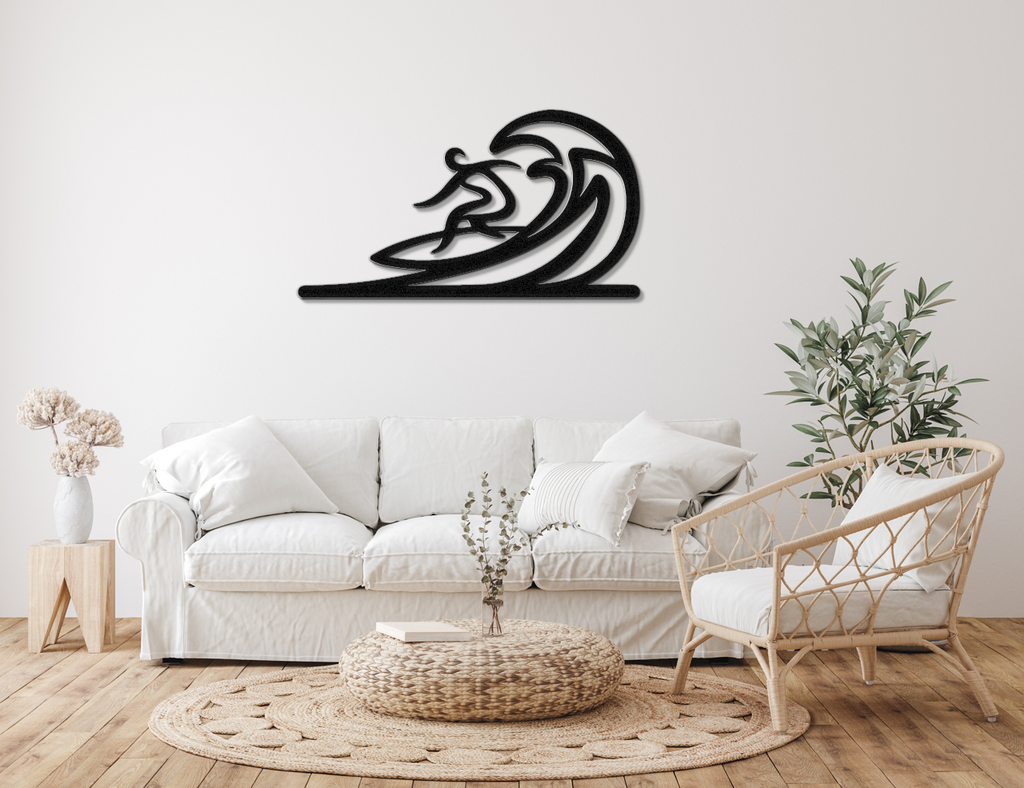Surfer Metal Wall Art