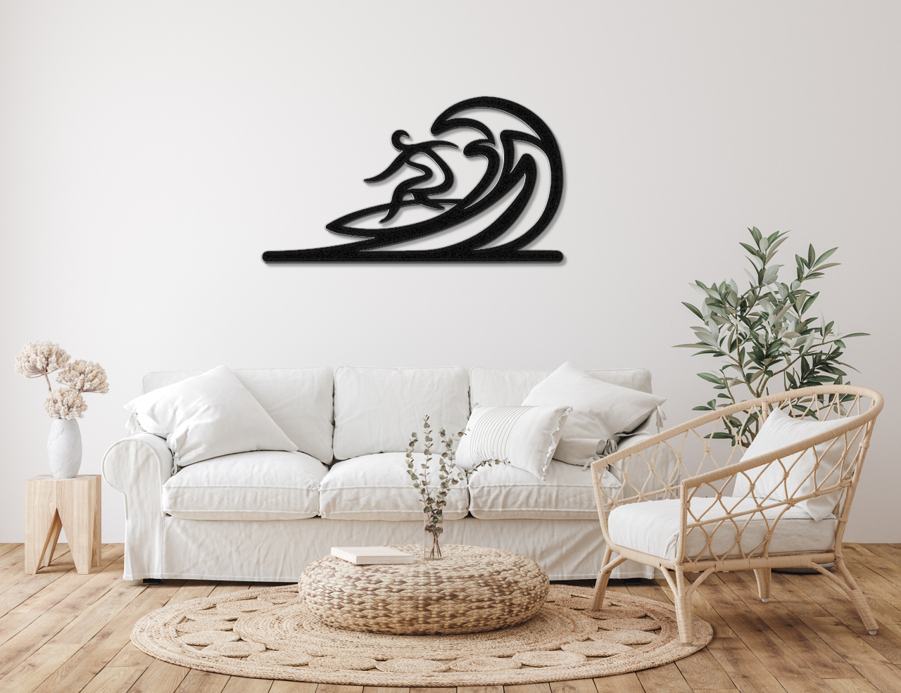 Surfer Metal Wall Art